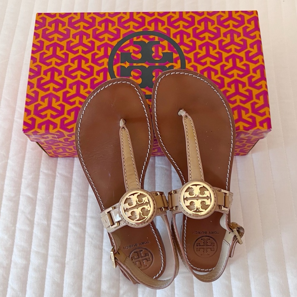 Tory Burch Camellia Pink Cassia Flat Thong Sandal